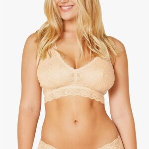 Cosabella Beige Never Say Never CURVY Racie Racerback Bralette XS